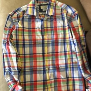 Zara very colorful shirt, modern square button